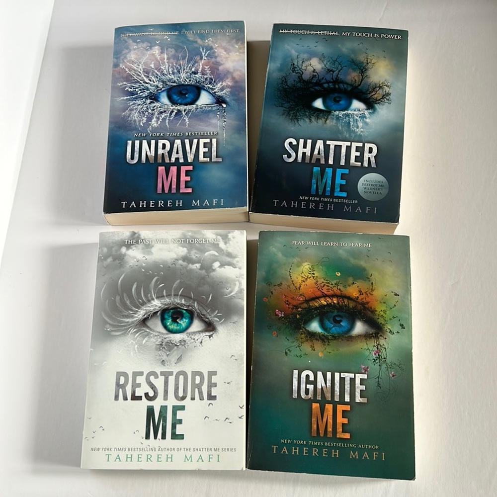 Shatter Me series books 1-4 by Tahereh Mafi
